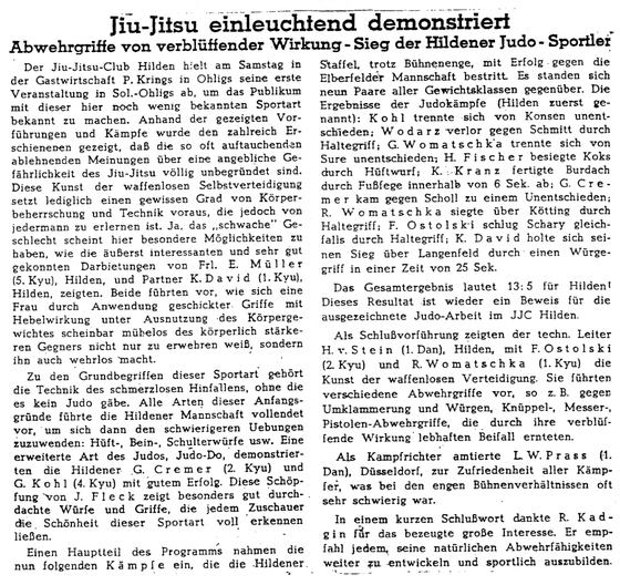 Jiu-Jitsu einleuchtend demonstriert