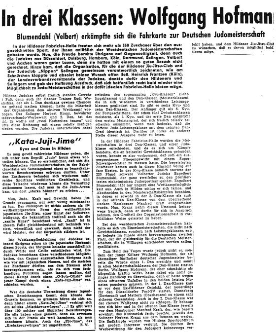 In drei Klassen: Wolfgang Hofman