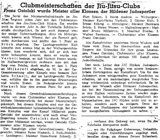 Clubmeisterschaften der Jiu-Jitsu-Clubs
