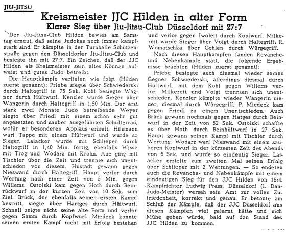 Kreismeister JJC Hilden in alter Form
