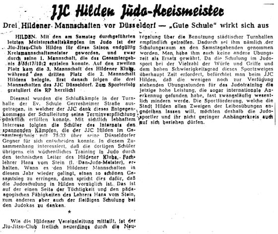 JJC Hilden Judo-Kreismeister