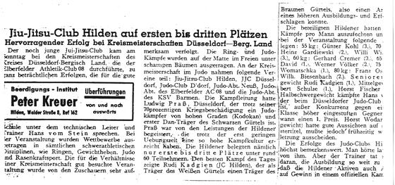 Jiu-Jitsu-Club Hilden auf ersten bis dritten Plätzen