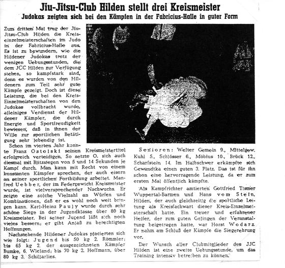 Jiu-Jitsu-Club Hilden stellt drei Kreismeister
