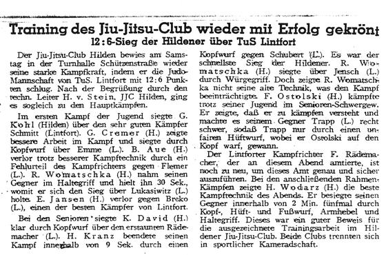 Training des Jiu-Jitsu-Club wieder mit Erfolg gekrönt