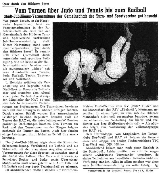 Vom Turnen über Judo und Tennis bis zum Radball