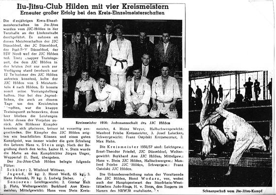 Jiu-Jitsu-Club Hilden mit vier Kreismeistern